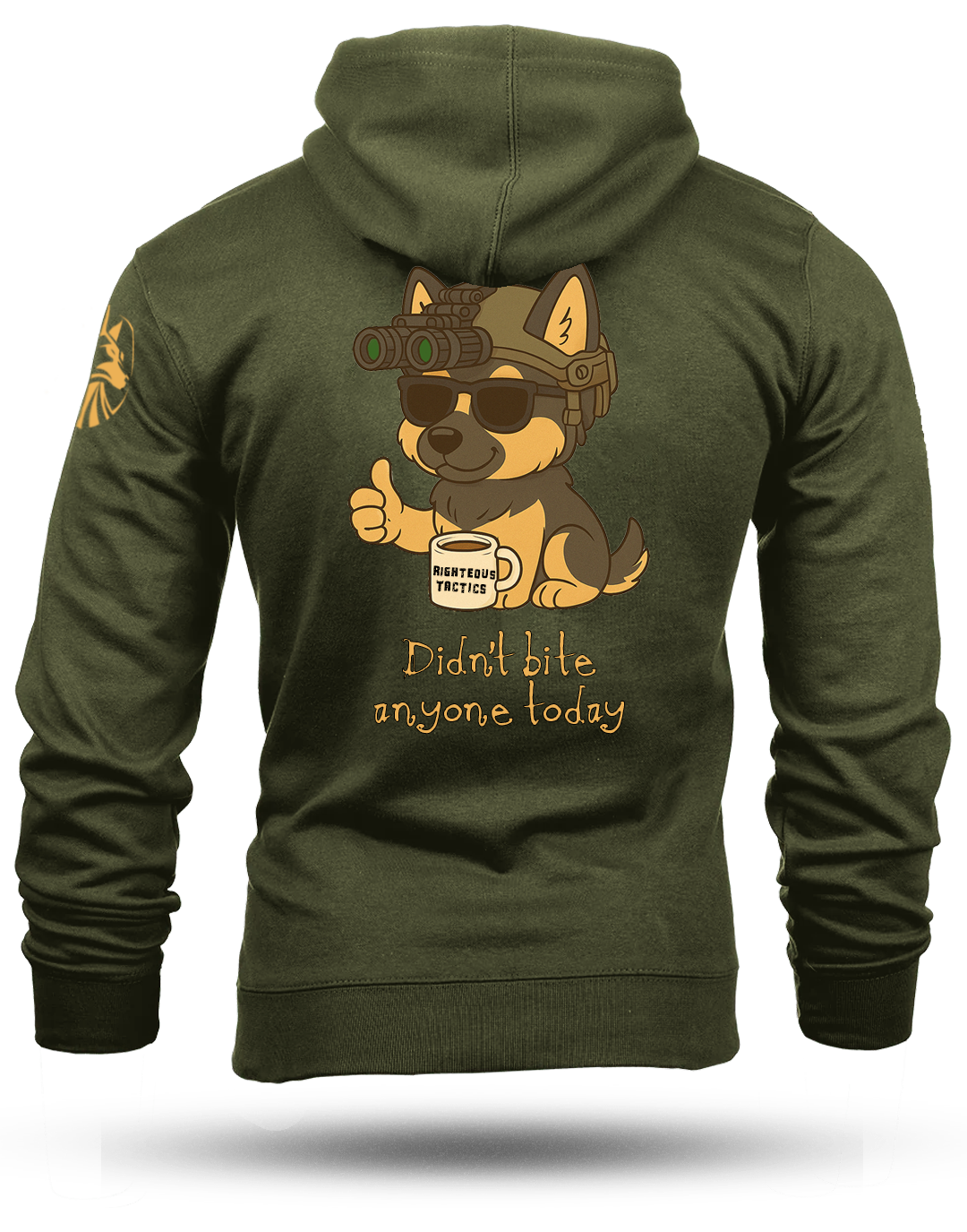Didn't Bite Anyone Heavyweight Hoodie