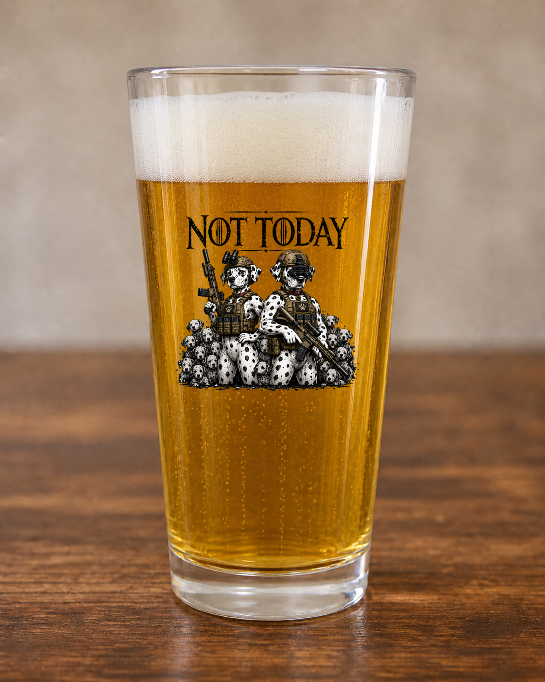 Not Today Pint Glass