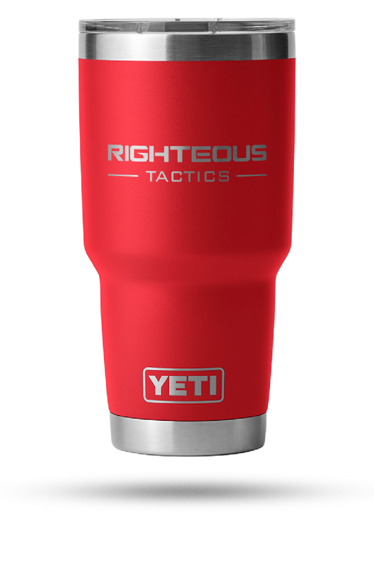 Rescue Red 30 oz Yeti Tumbler