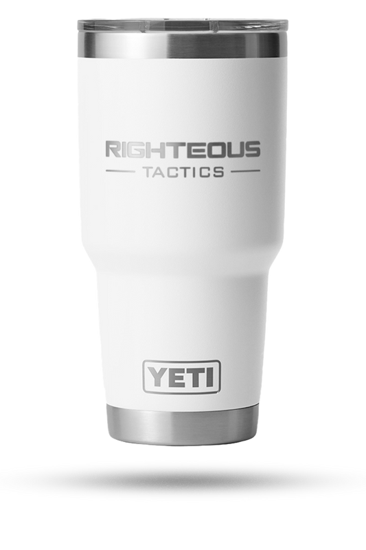 White 30 oz Yeti Tumbler
