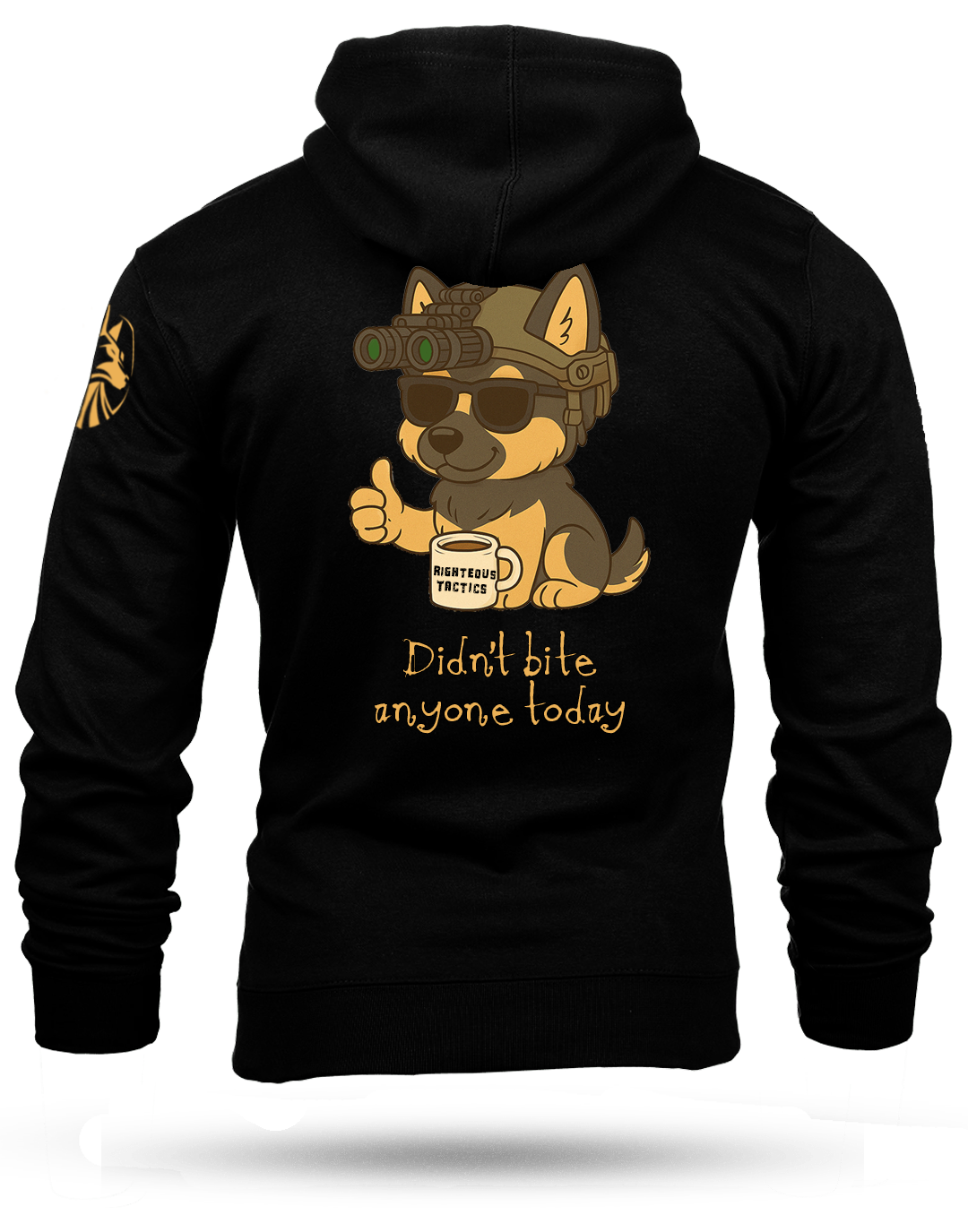 Didn't Bite Anyone Heavyweight Hoodie