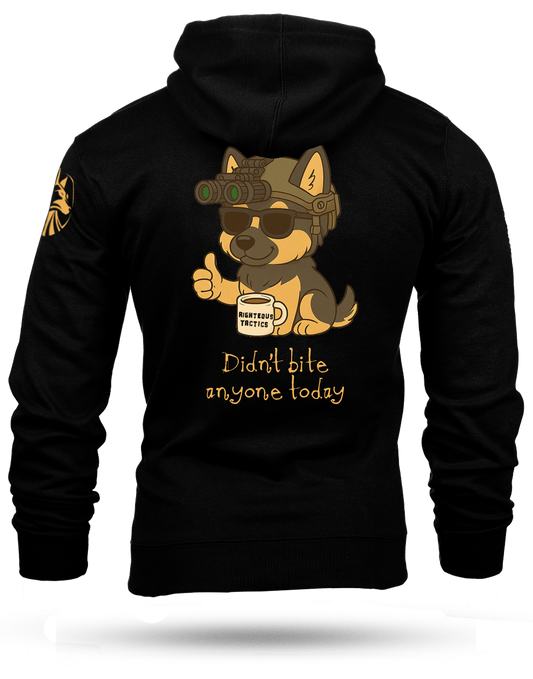 Didn't Bite Anyone Heavyweight Hoodie