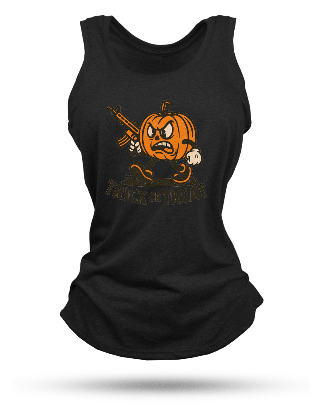 Pumpkin Head Racerback Tank
