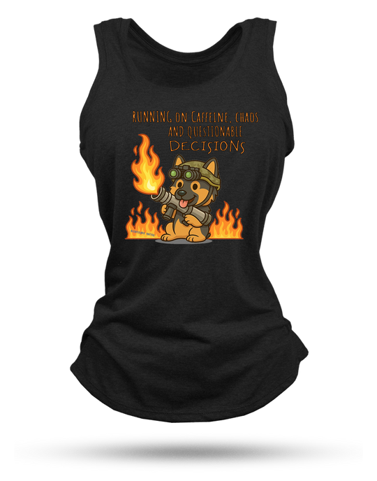 Questionable Decisions Racerback Tank