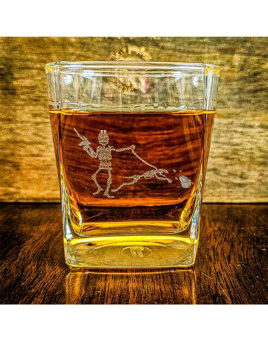 Blackbeard 10 oz Whiskey Glass (Laser Etched)