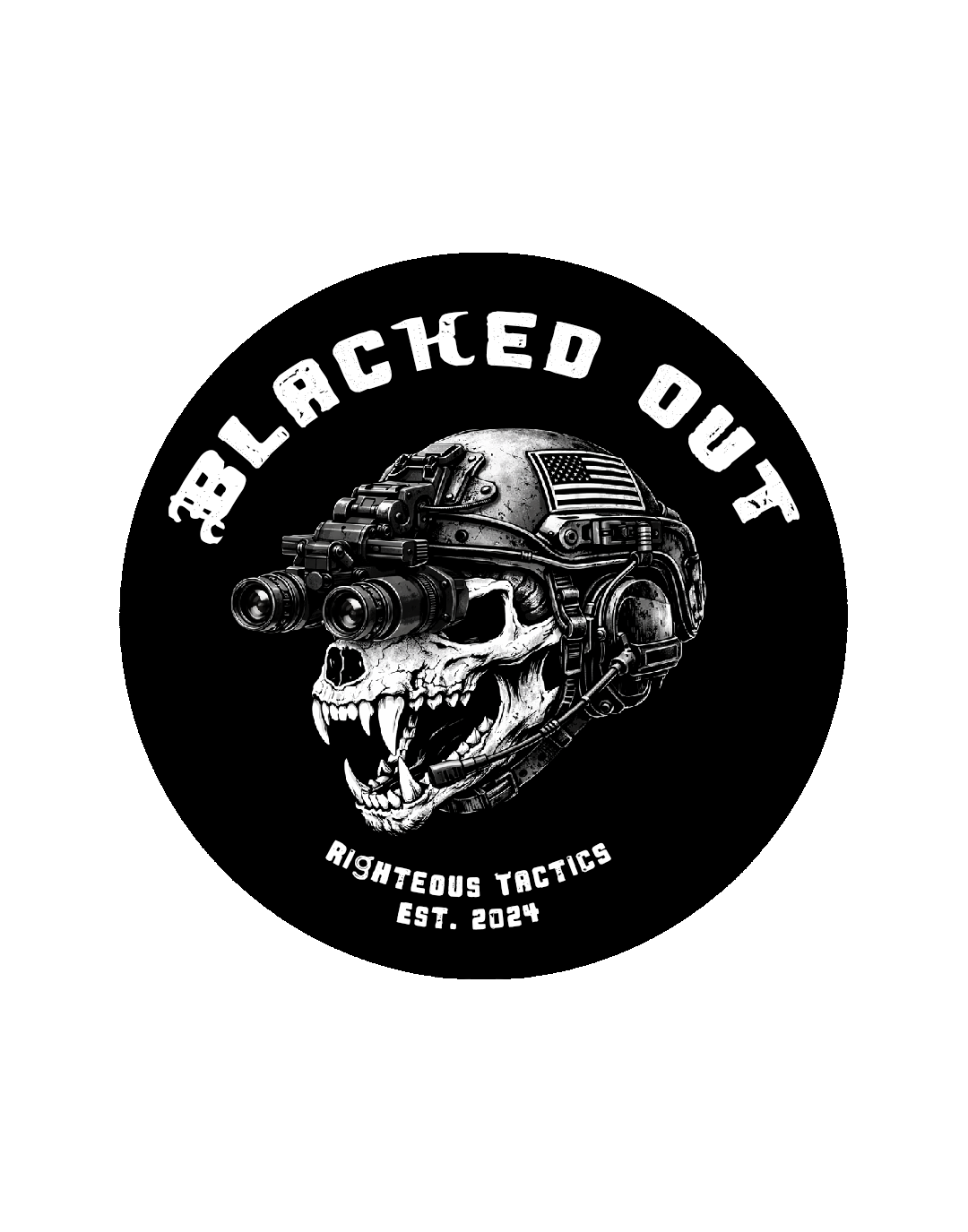Blacked Out Sticker