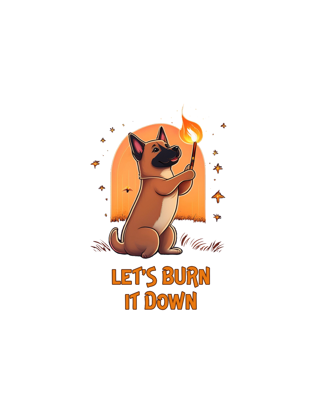 Burn It Down Sticker