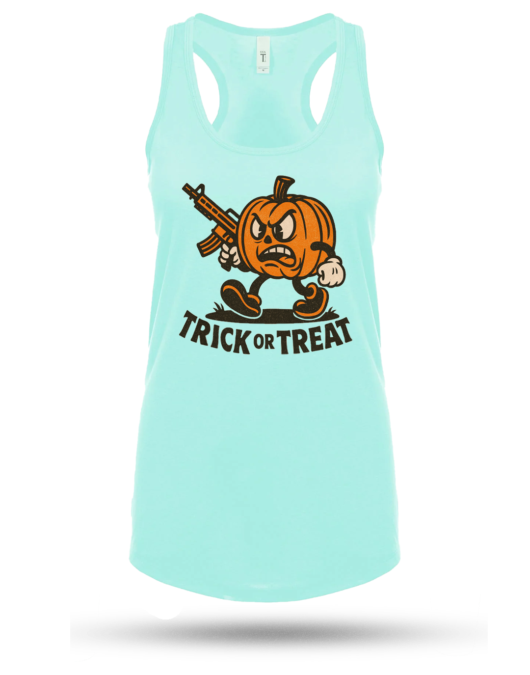 Pumpkin Head Racerback Tank