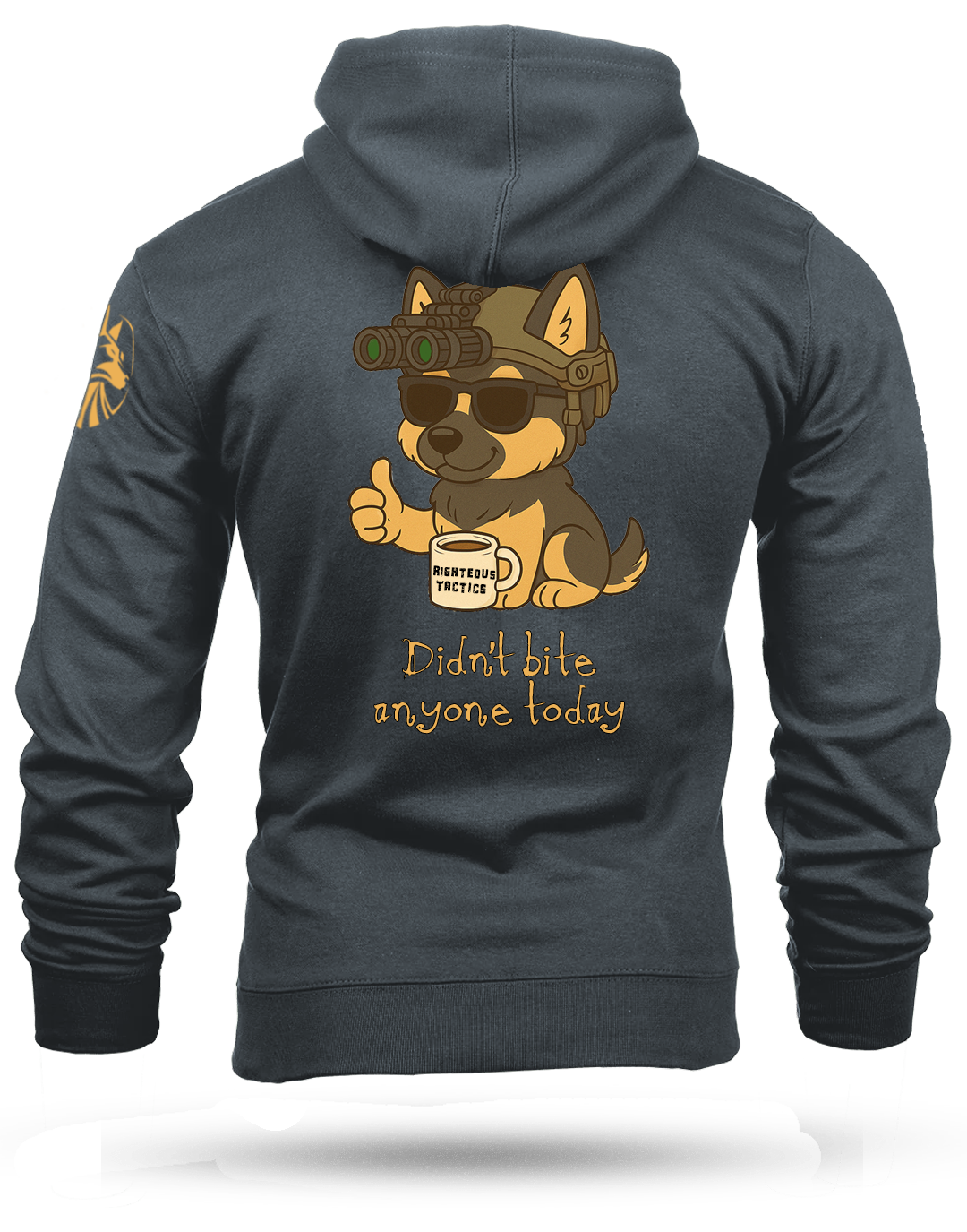 Didn't Bite Anyone Heavyweight Hoodie