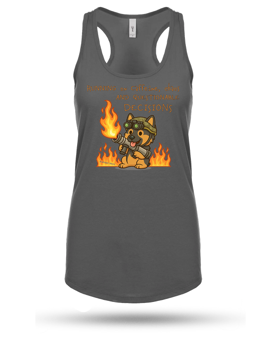 Questionable Decisions Racerback Tank