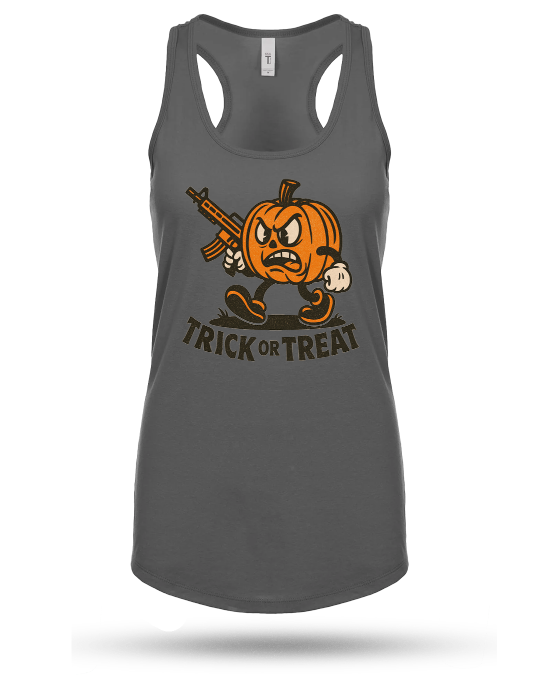 Pumpkin Head Racerback Tank