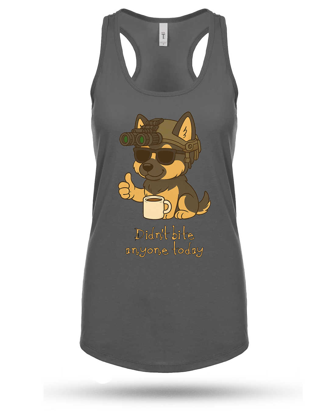 Didn't Bite Anyone Racerback Tank