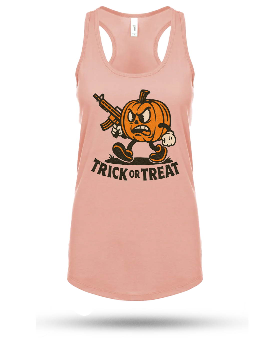 Pumpkin Head Racerback Tank