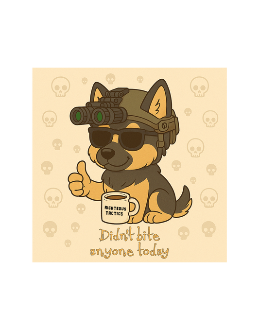 Didn't Bite Anyone Sticker