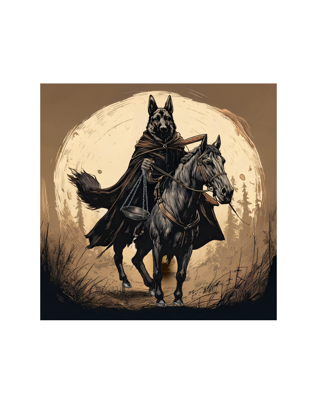Famine Sticker