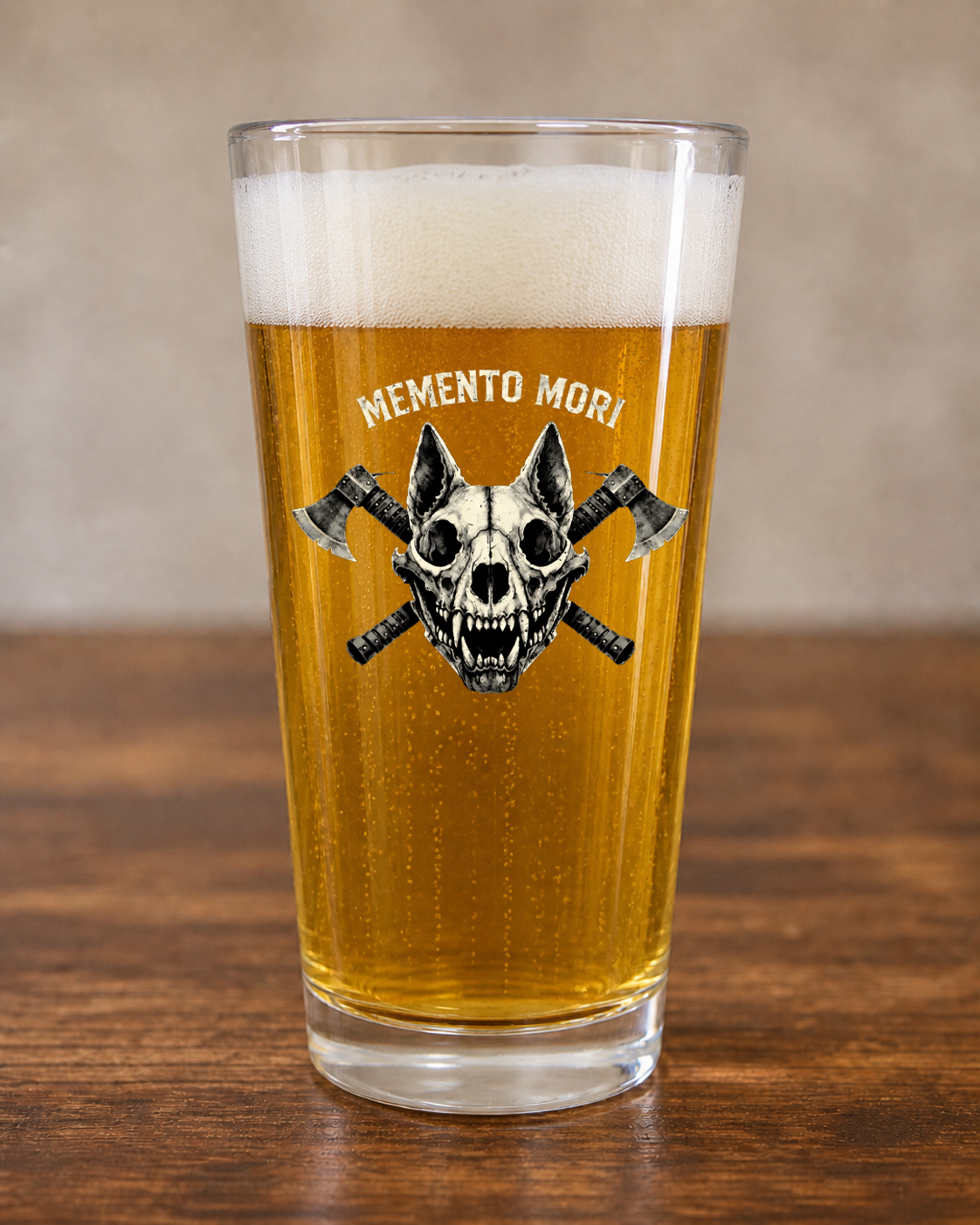 Memento Mori Pint Glass