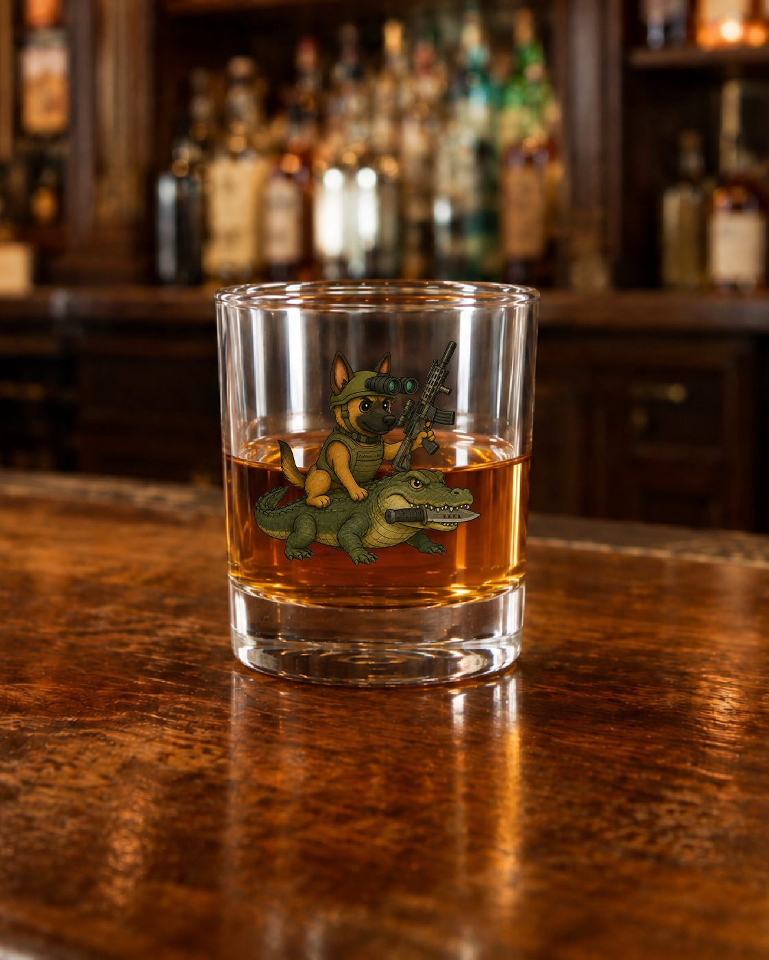 Maligator Whiskey Glass