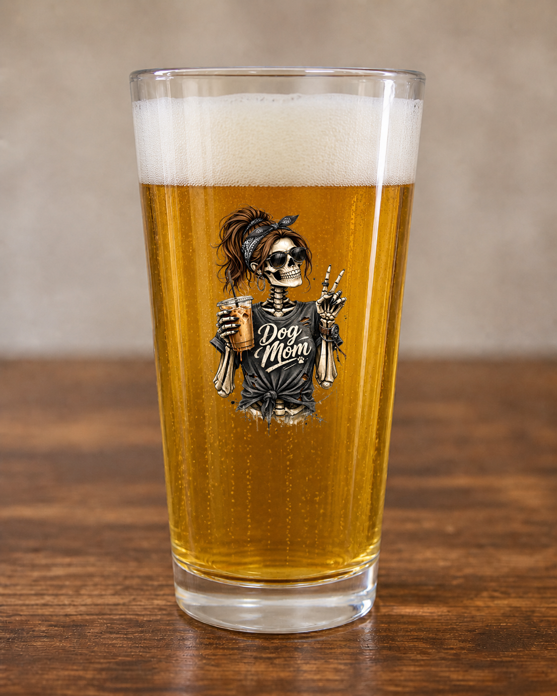 Dog Mom Pint Glass
