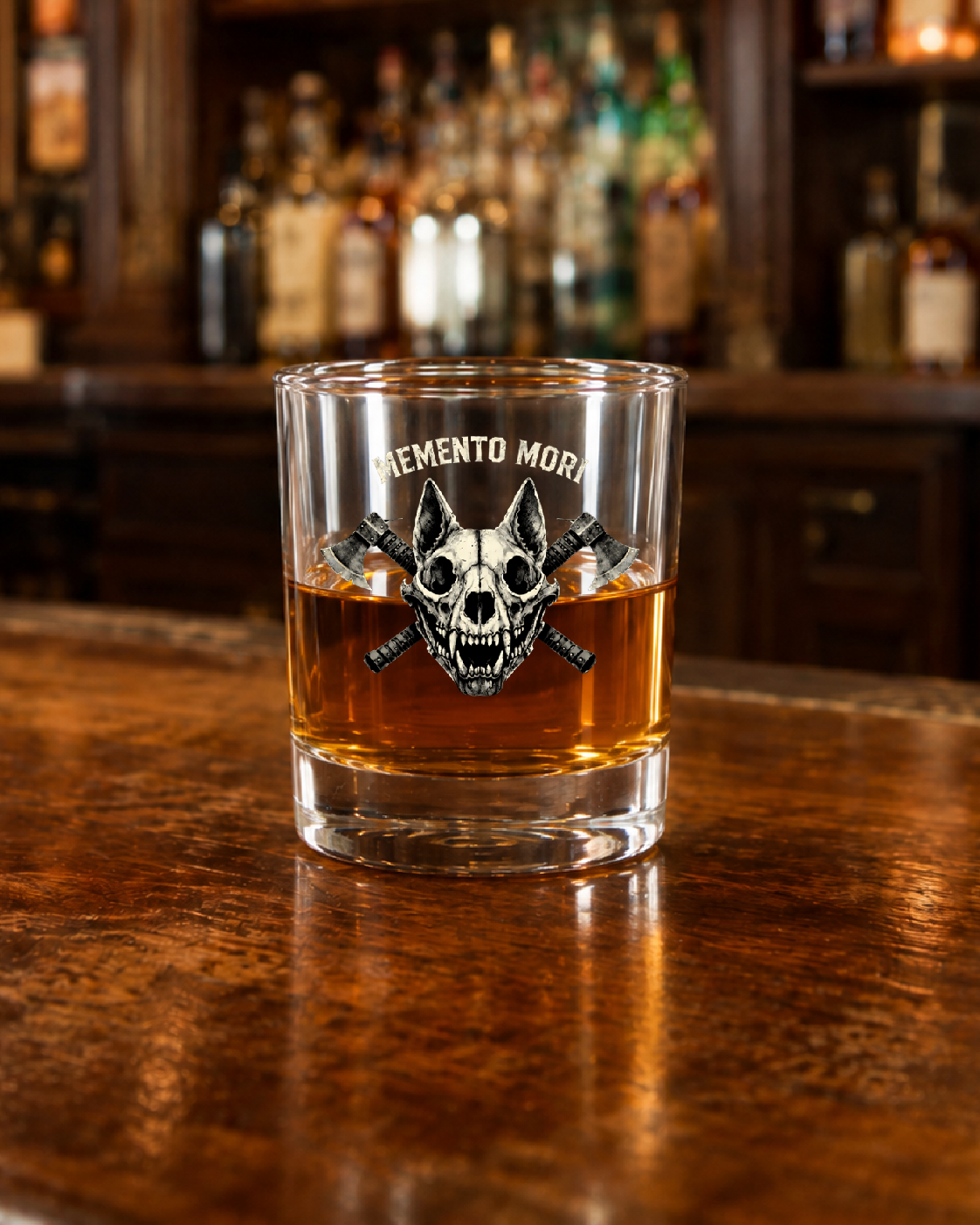 Memento Mori Whiskey Glass