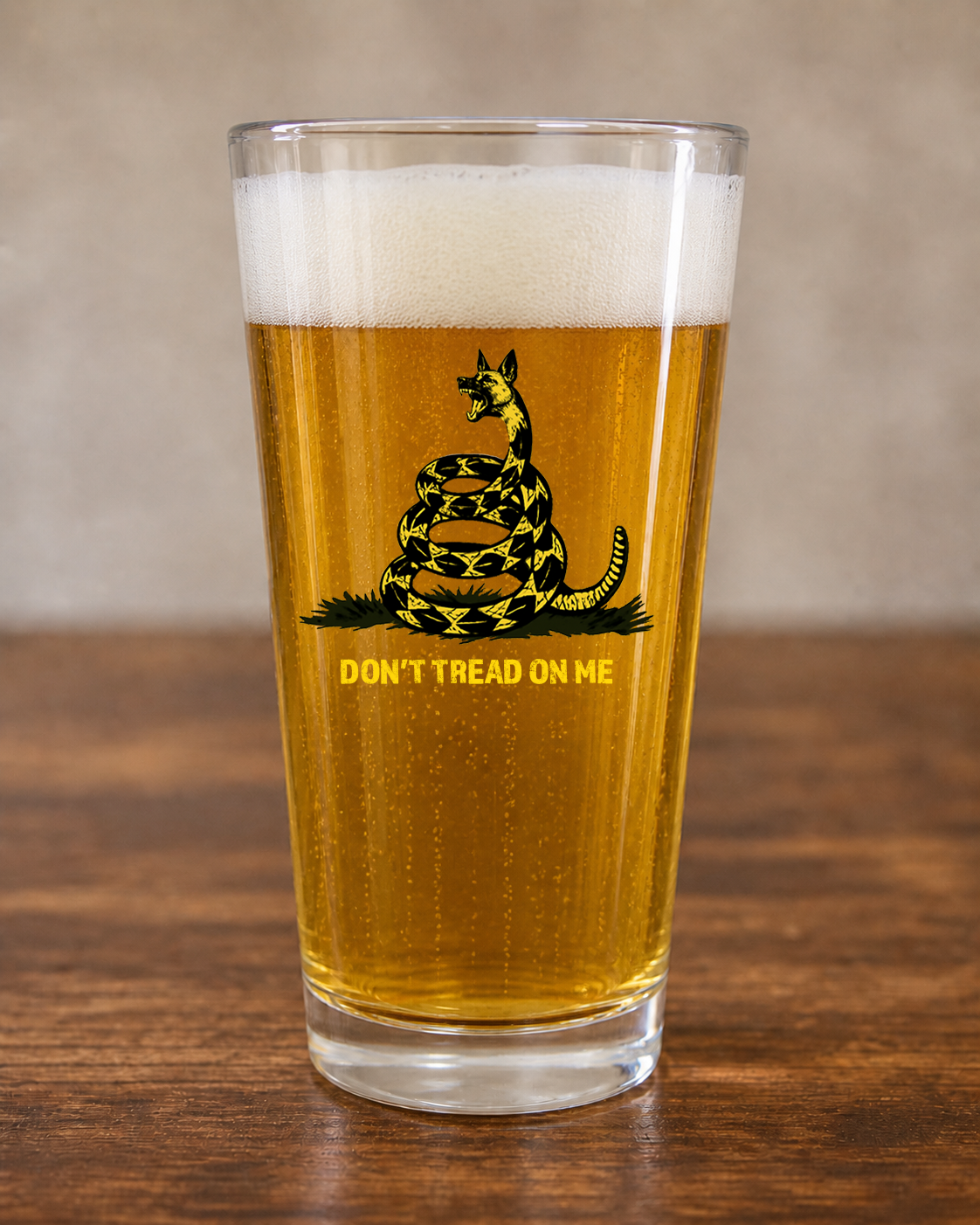 Don't Tread Pint Glass