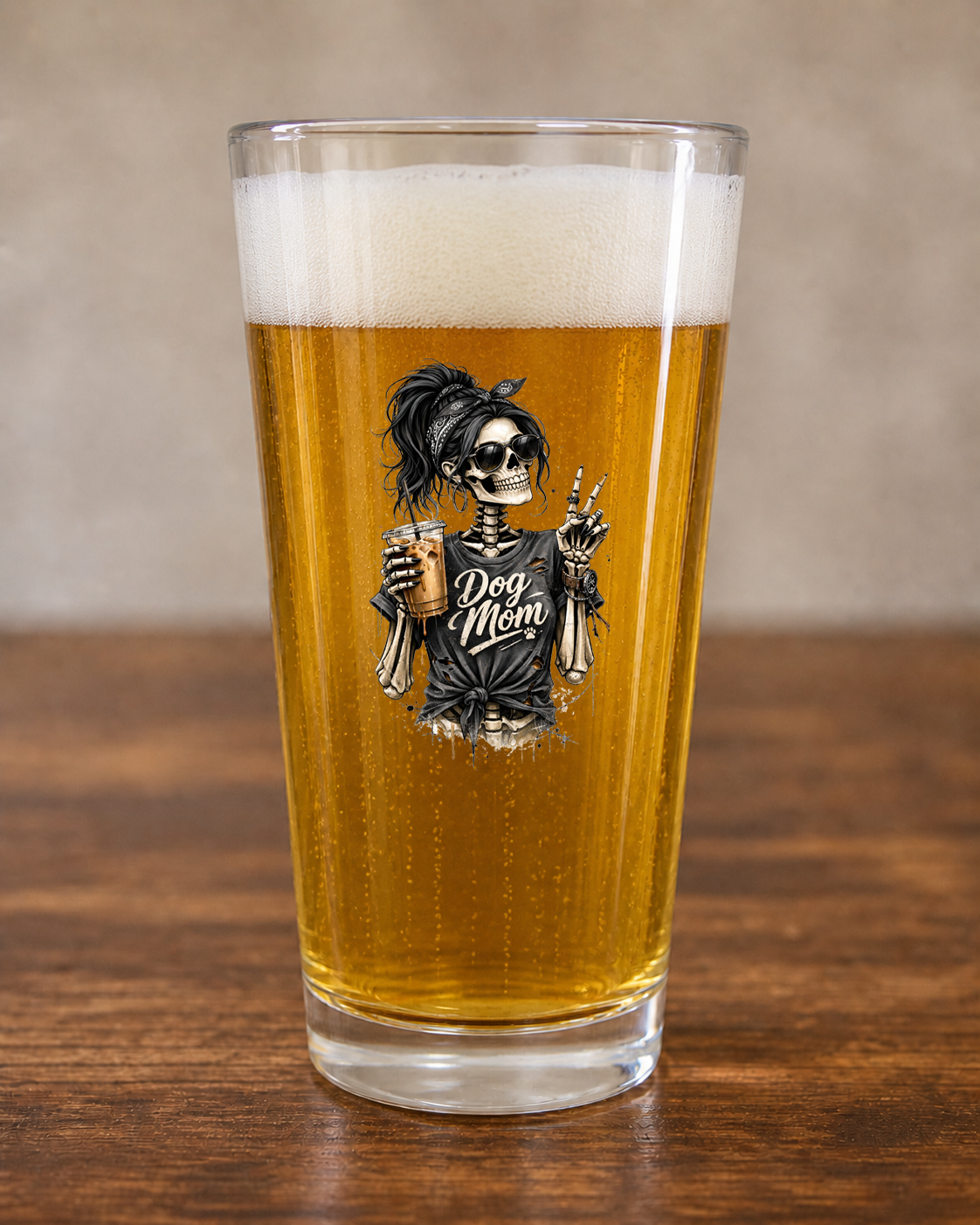 Dog Mom Pint Glass