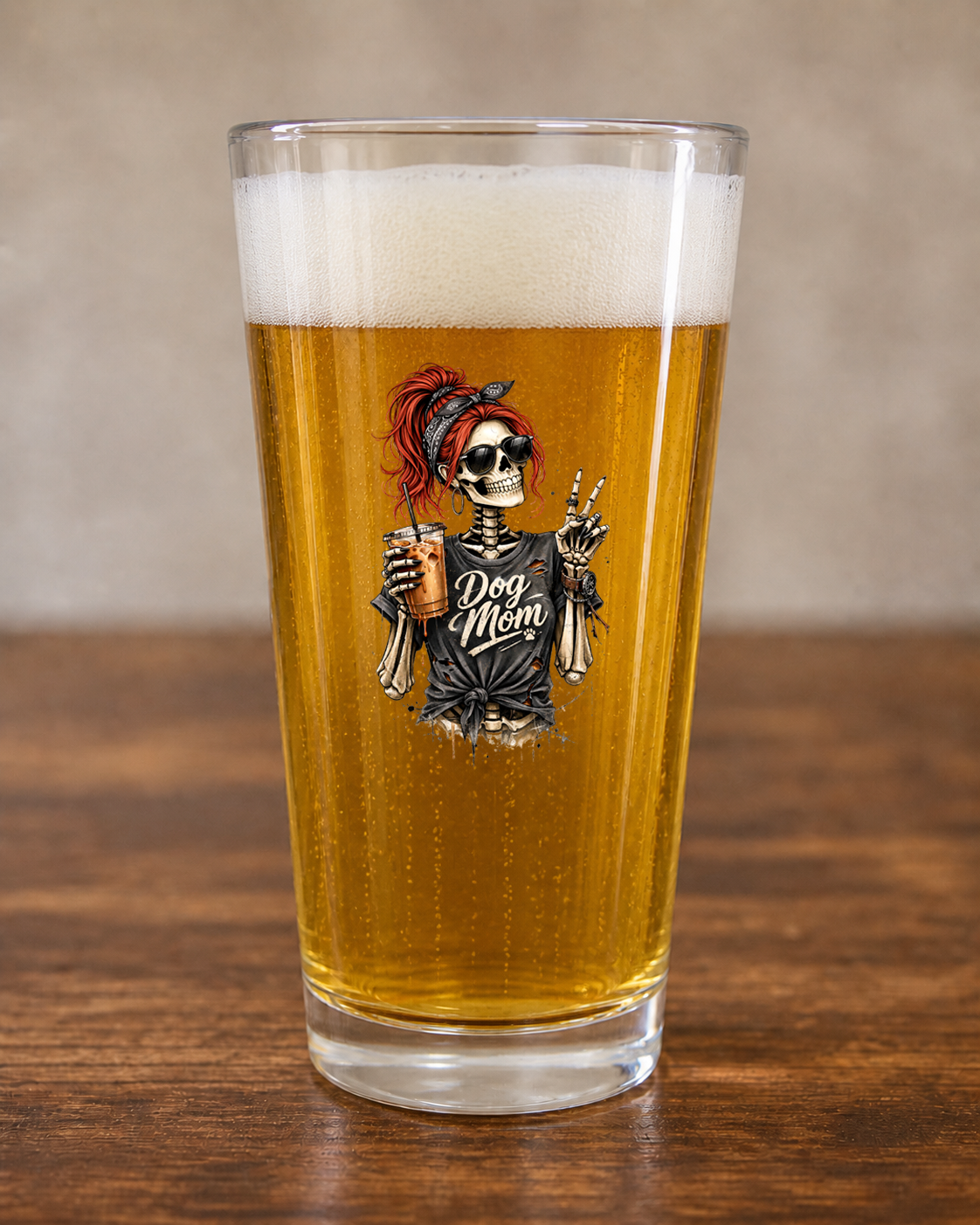 Dog Mom Pint Glass