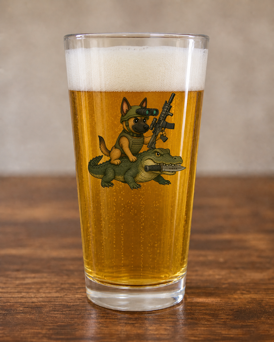 Maligator Pint Glass