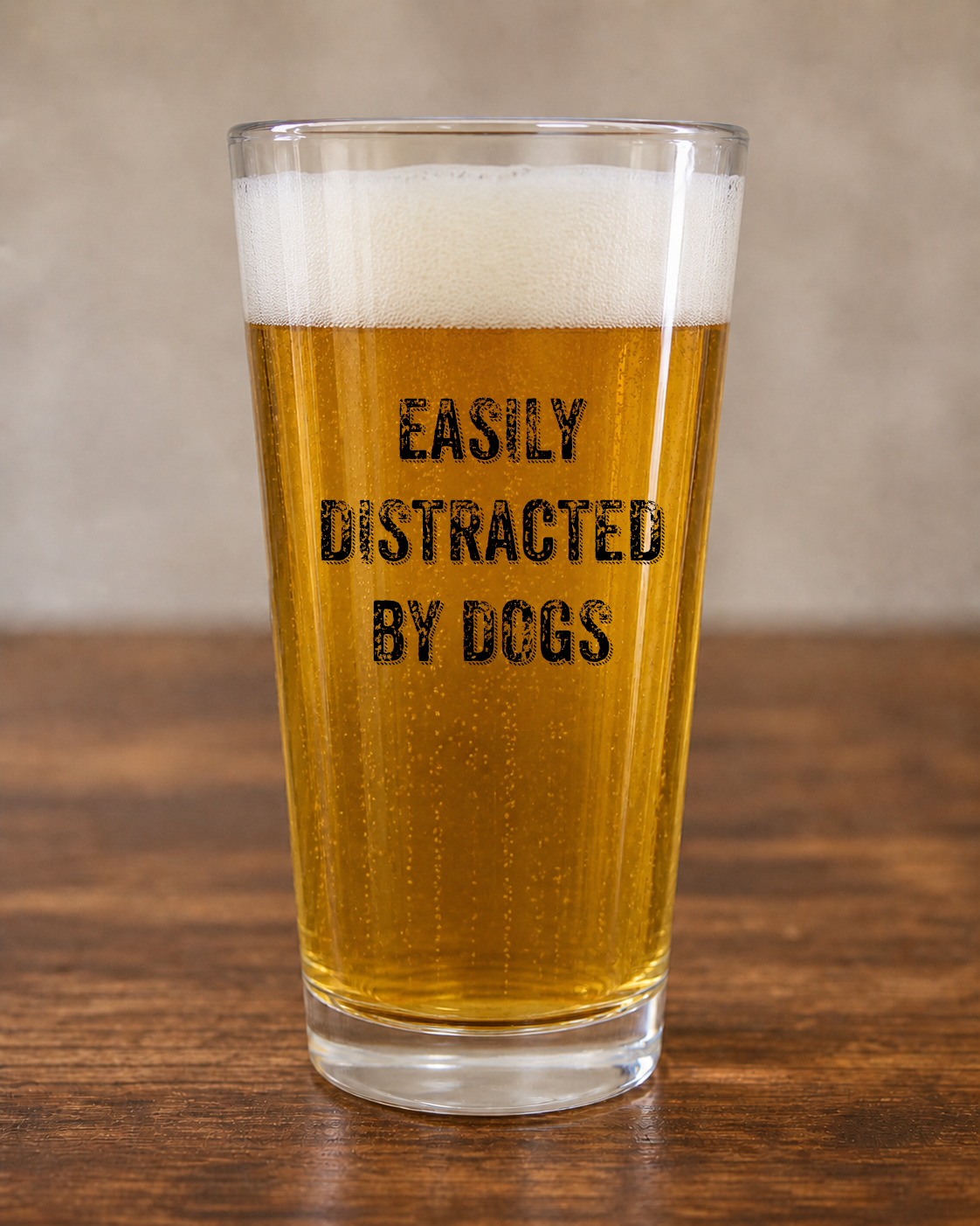 Easily Distracted Pint Glass