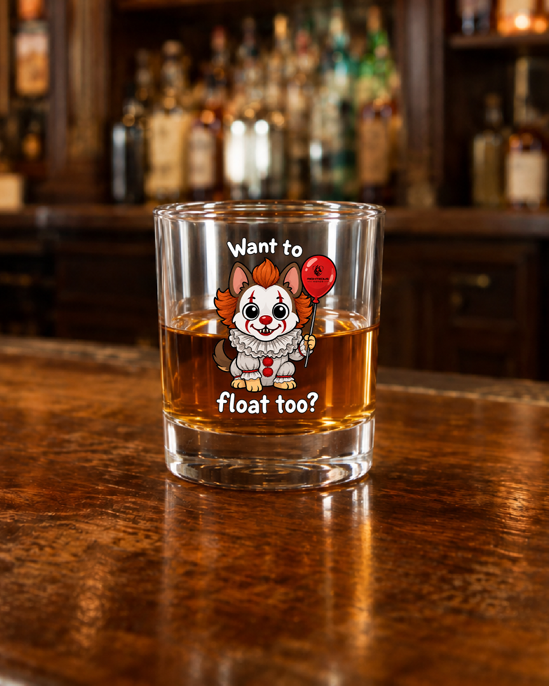 Pennywise Whiskey Glass