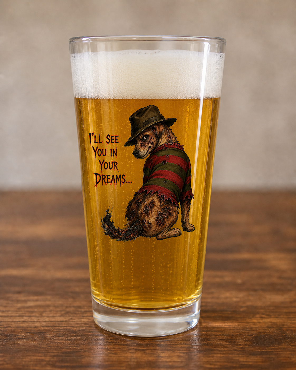 Freddy Pint Glass