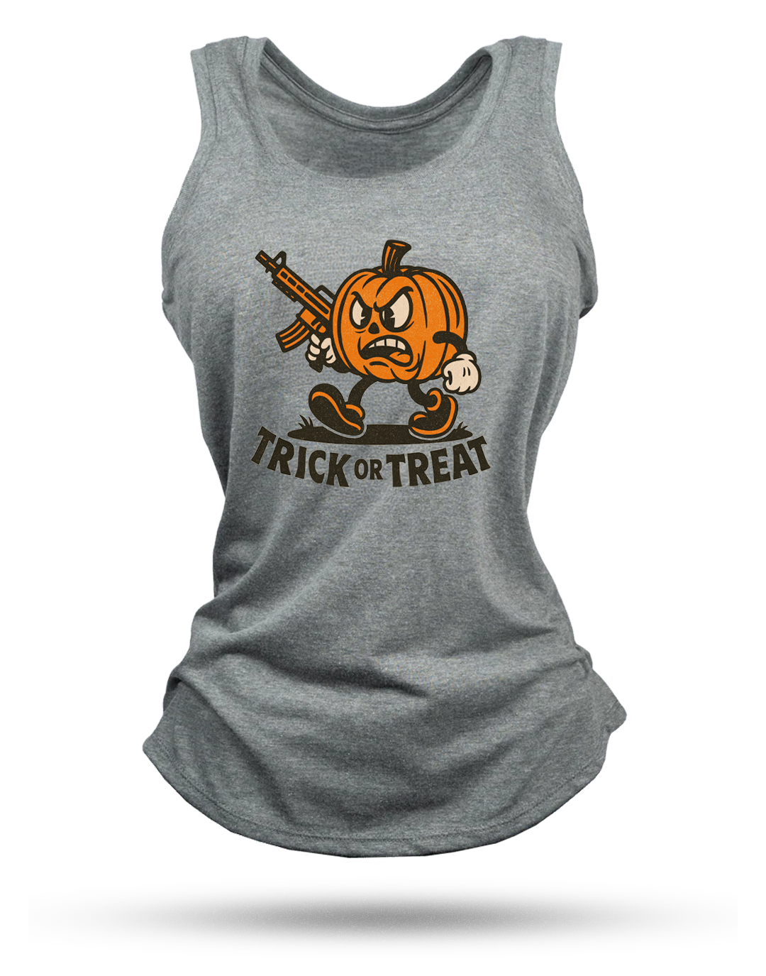Pumpkin Head Racerback Tank
