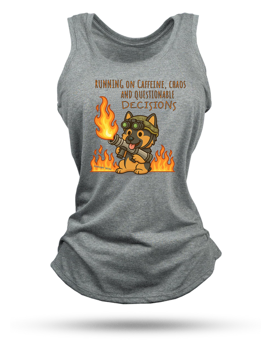 Questionable Decisions Racerback Tank