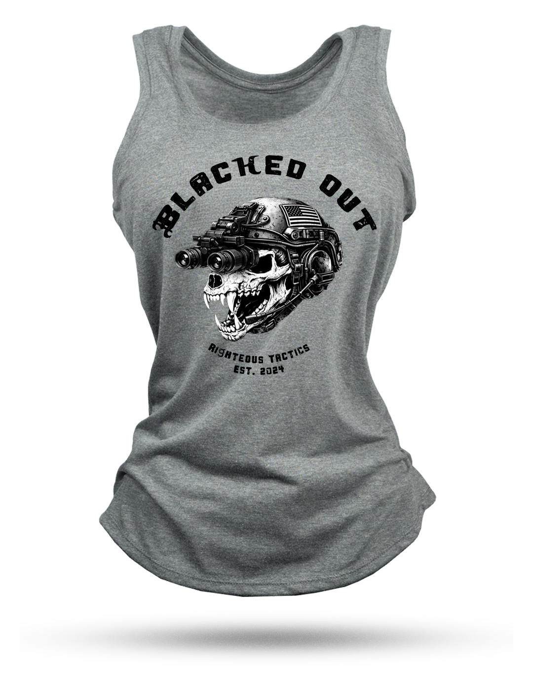 Blacked Out Racerback Tank