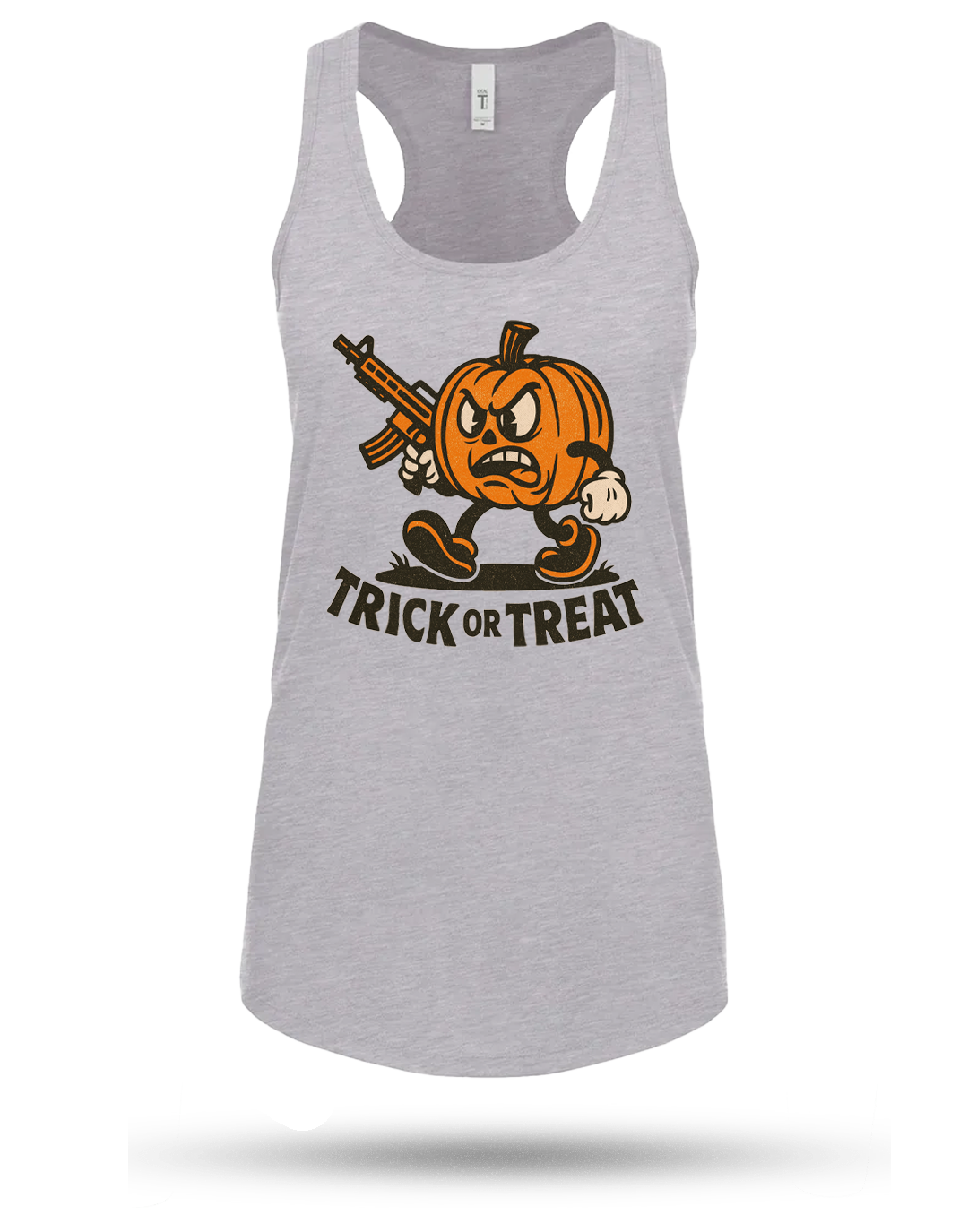 Pumpkin Head Racerback Tank