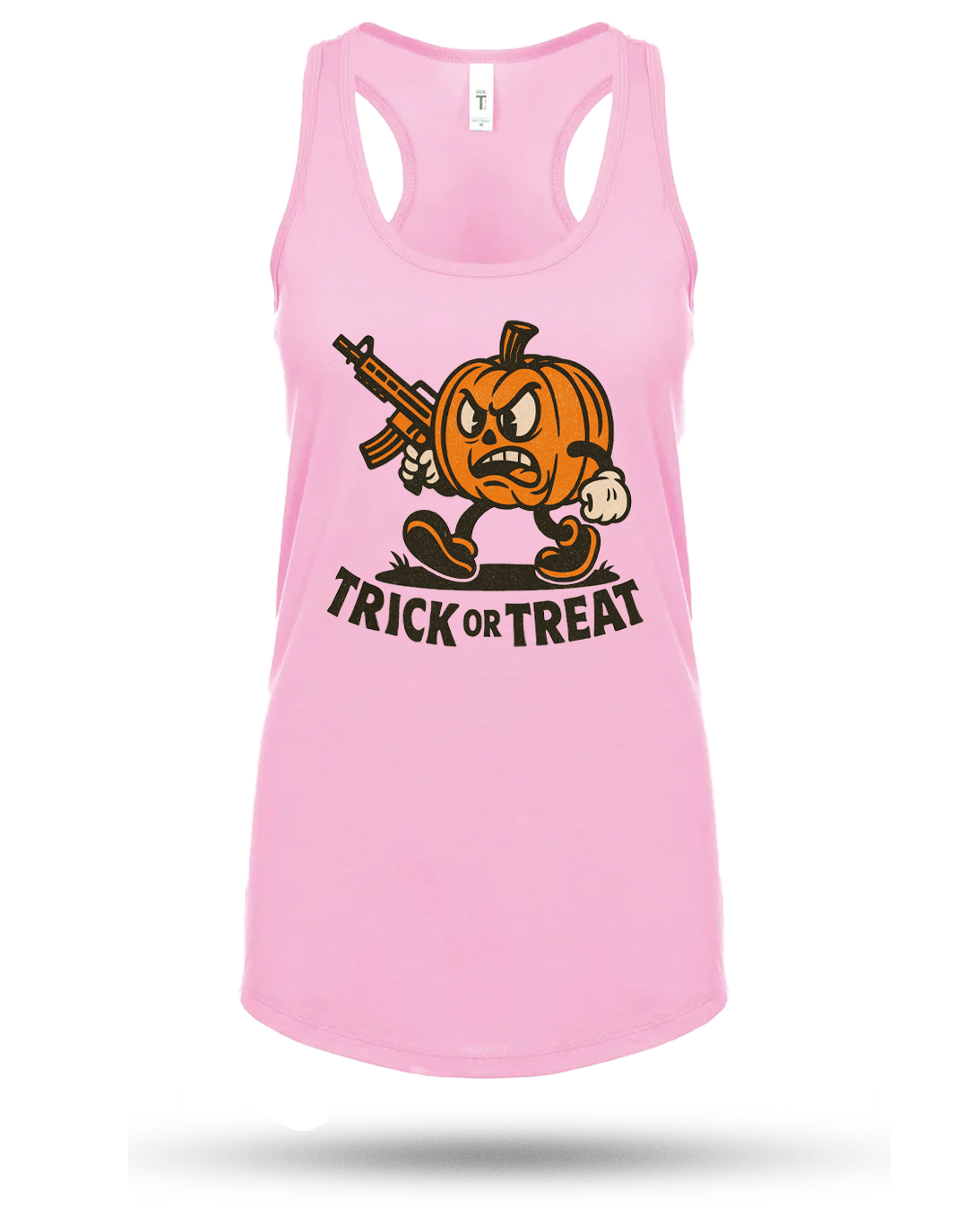 Pumpkin Head Racerback Tank
