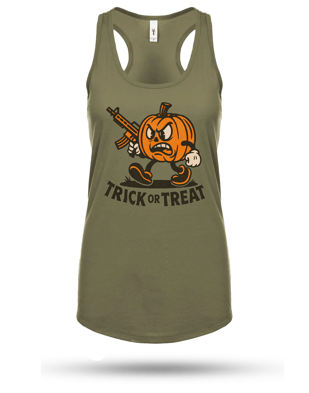 Pumpkin Head Racerback Tank