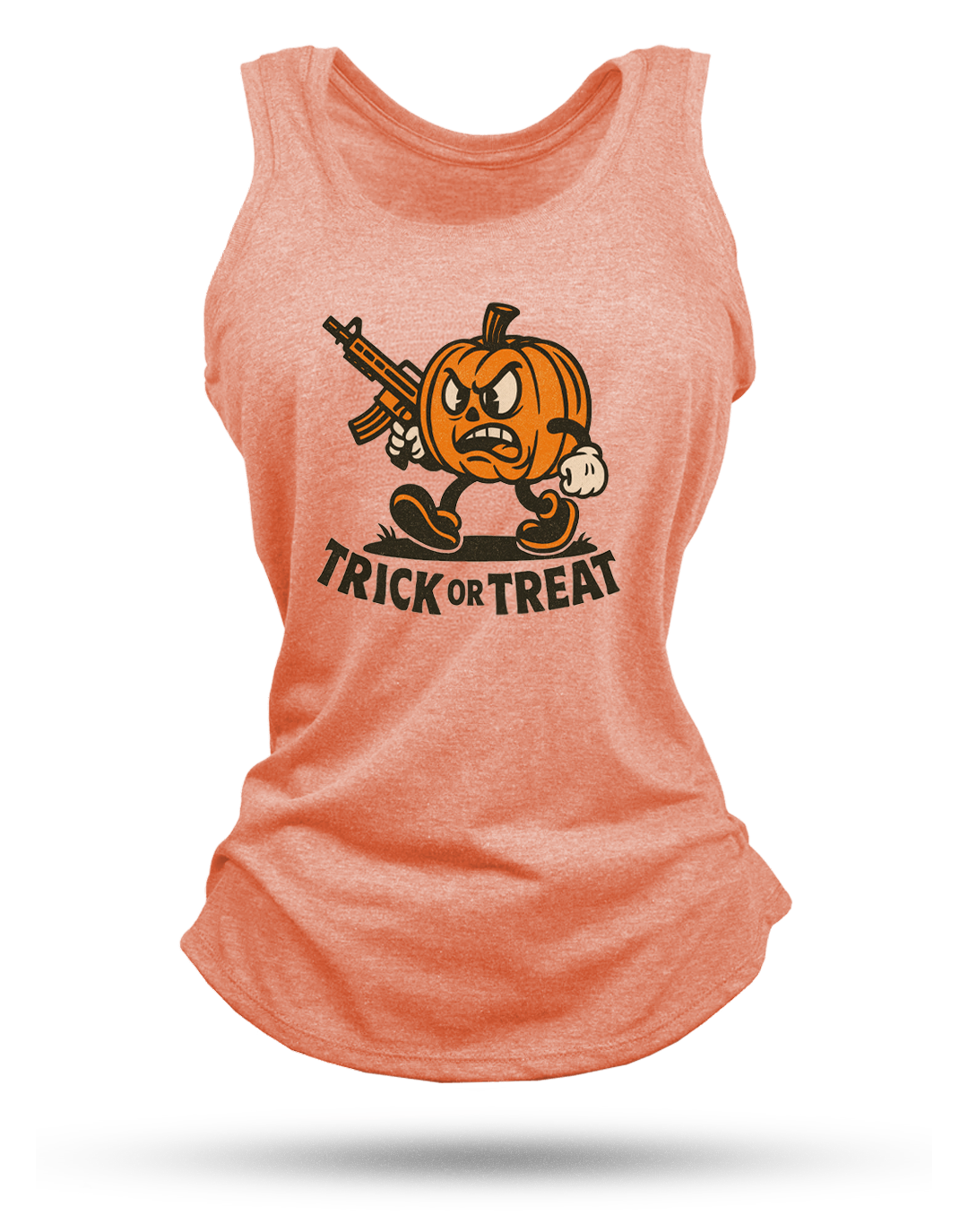 Pumpkin Head Racerback Tank