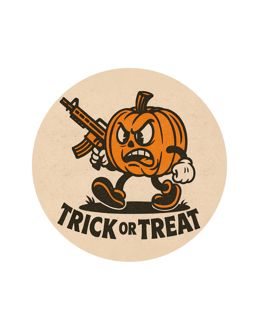 Pumpkin Head Sticker