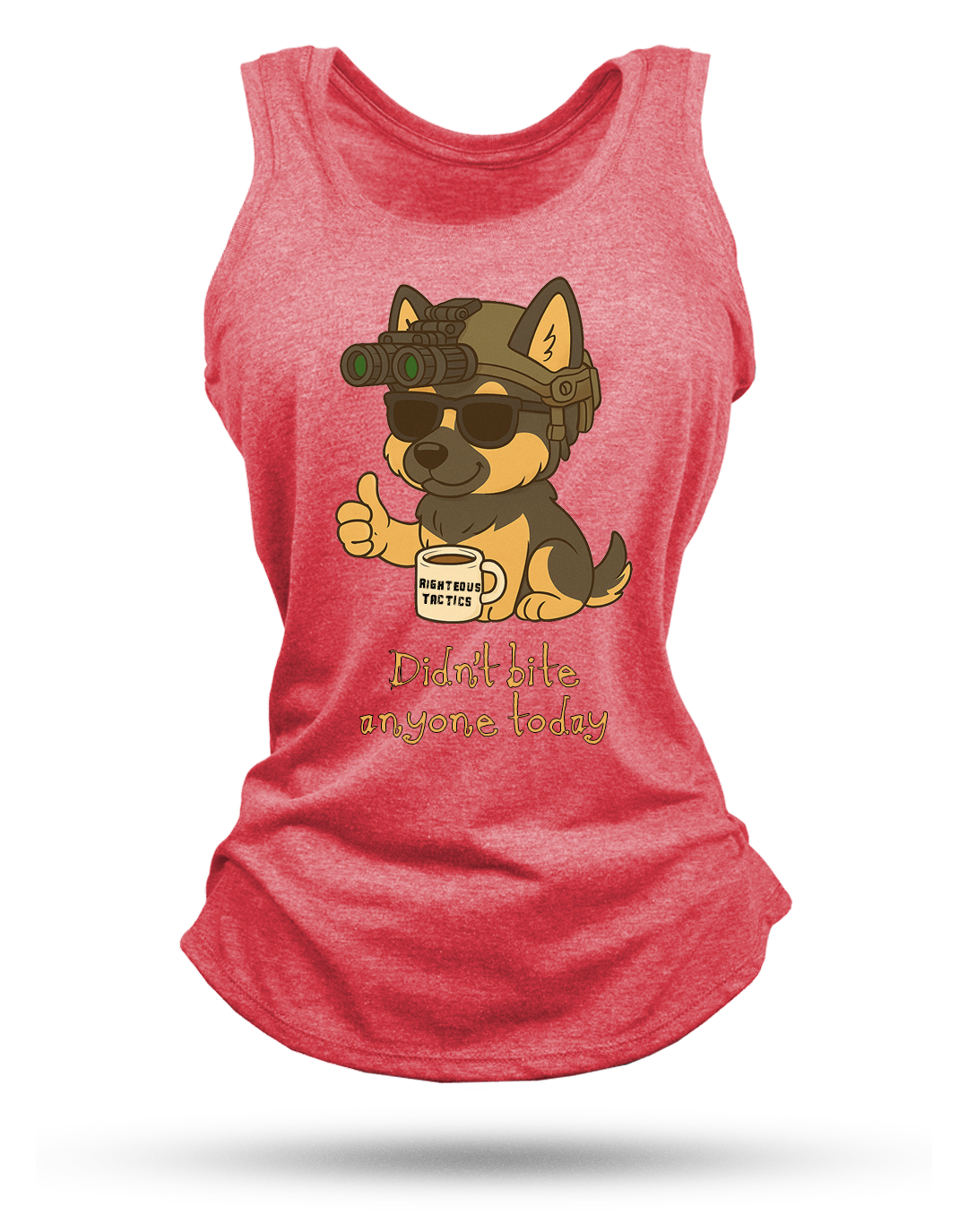 Didn't Bite Anyone Racerback Tank