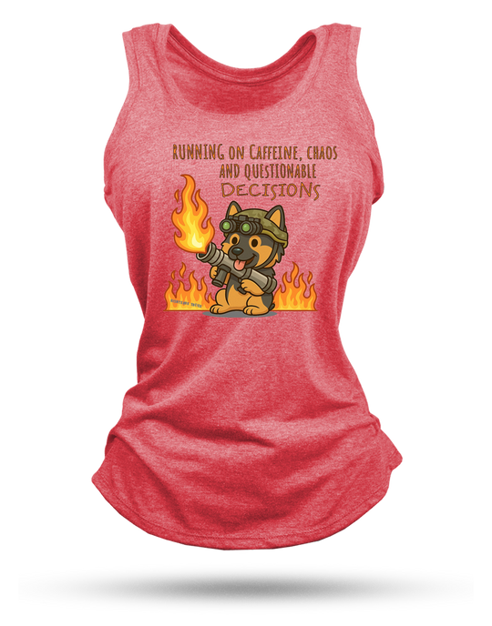 Questionable Decisions Racerback Tank