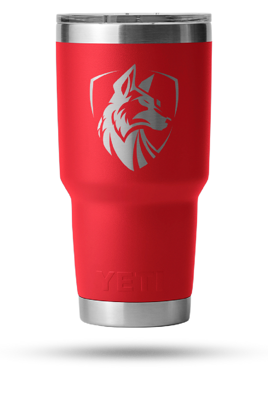 Rescue Red 30 oz Yeti Tumbler
