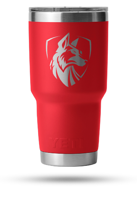 Rescue Red 30 oz Yeti Tumbler