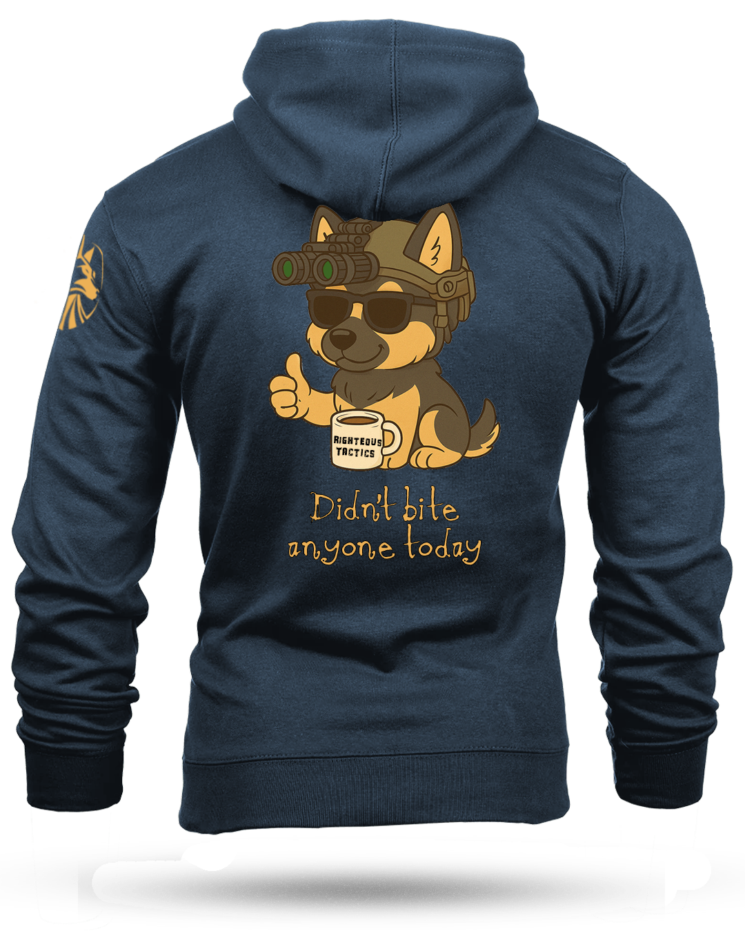 Didn't Bite Anyone Heavyweight Hoodie
