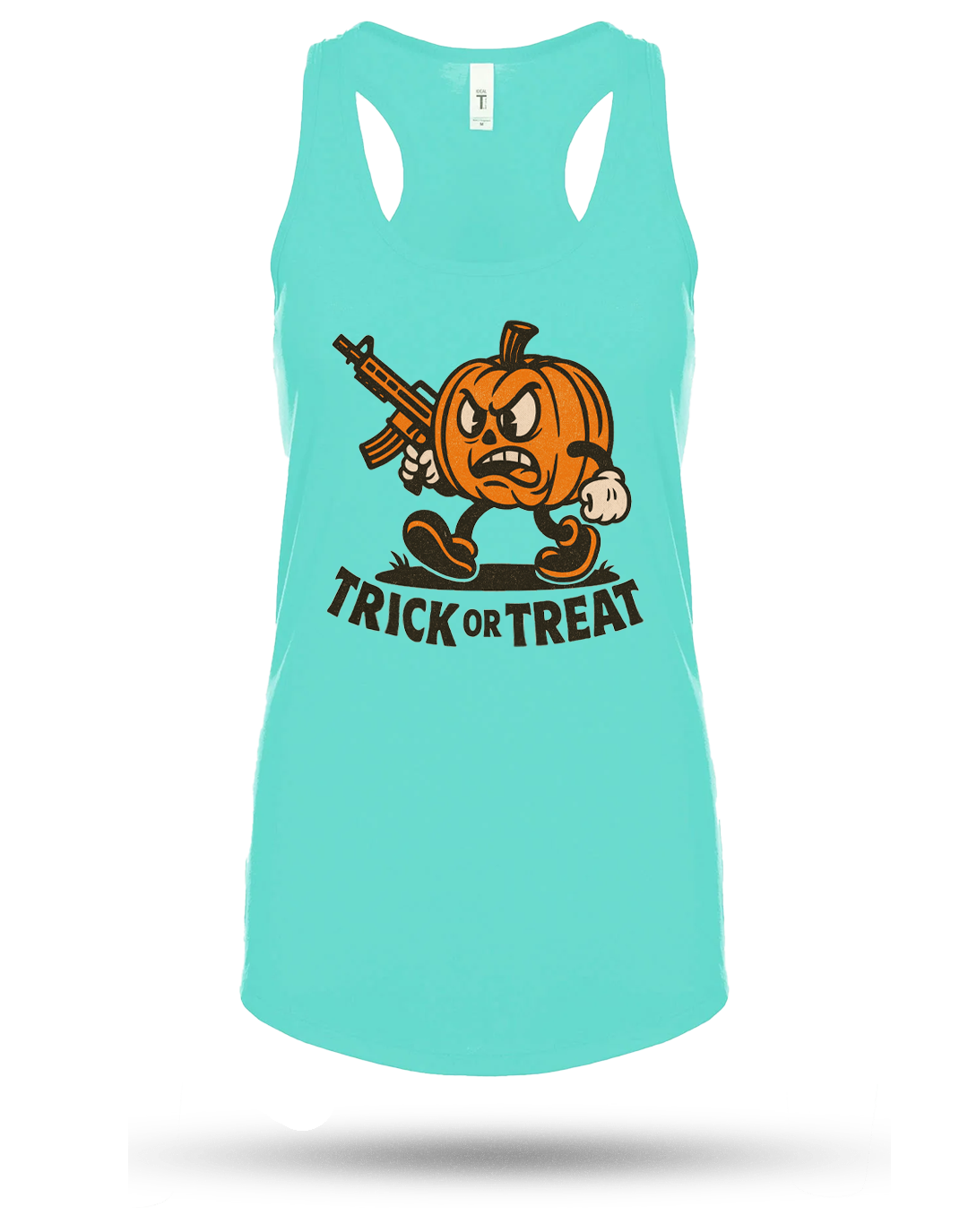 Pumpkin Head Racerback Tank