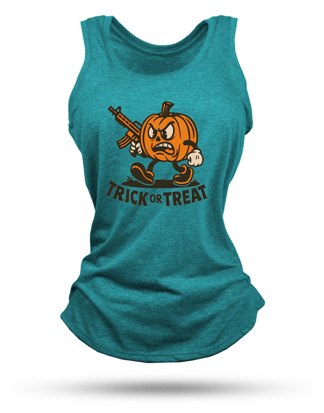 Pumpkin Head Racerback Tank