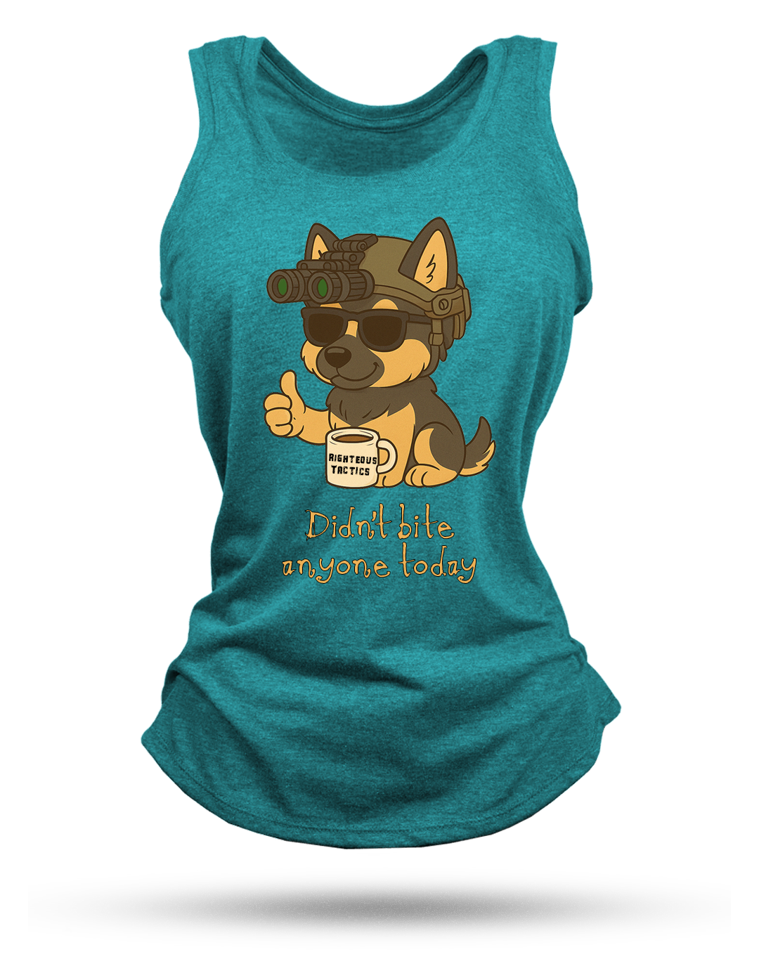 Didn't Bite Anyone Racerback Tank