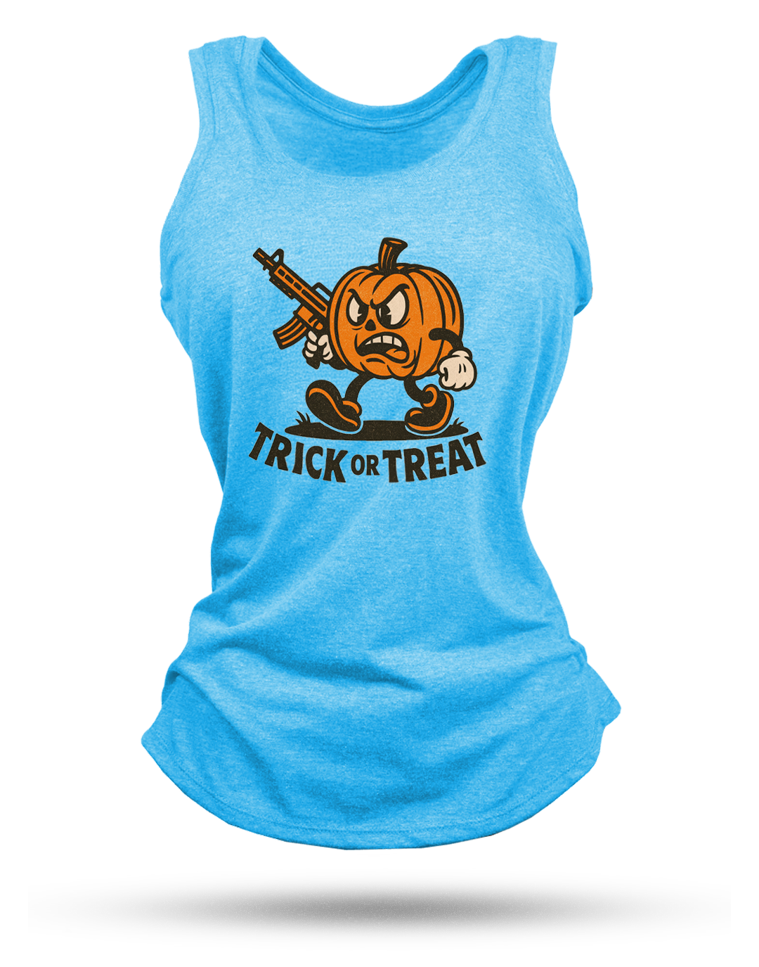 Pumpkin Head Racerback Tank