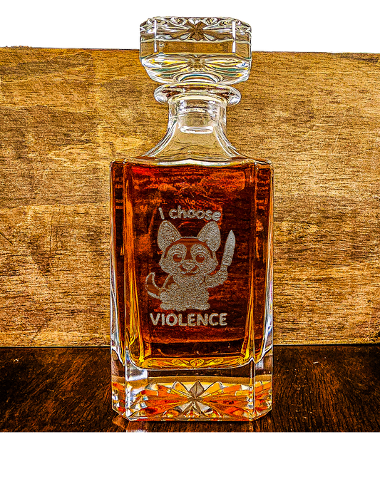 26 oz Decanter - Choose Your Design (Laser Etched)
