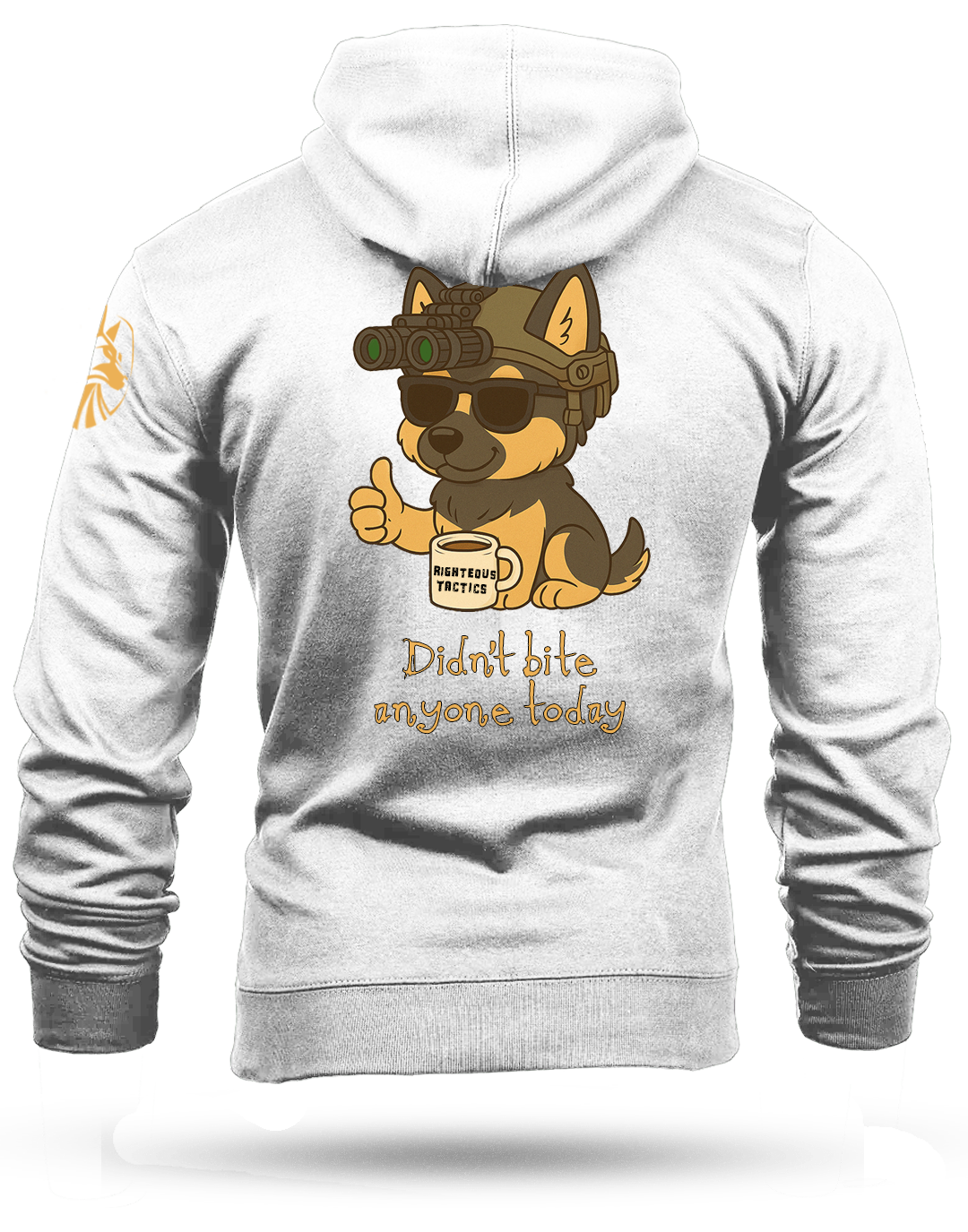 Didn't Bite Anyone Heavyweight Hoodie