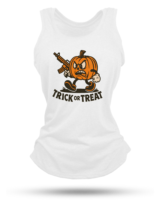 Pumpkin Head Racerback Tank